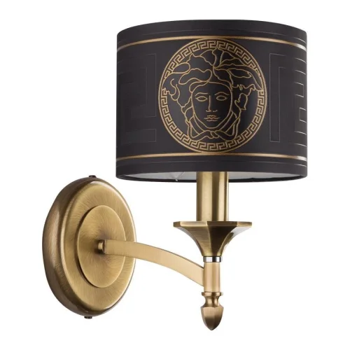 Бра Decor Versace DEC-K-1(P/A)NEW Kutek чёрный на 1 лампа, основание бронзовое в стиле классический 