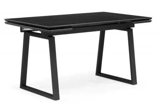 Керамический стол Джек 140(200)х80 черный мрамор shakespeare black / черный 612900 Woodville столешница чёрная из керамика фото 3 Керамический стол Джек 140(200)х80 черный мрамор shakespeare black / черный 612900 Woodville столешница чёрная из керамика фото 3