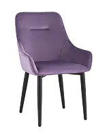 Стул Диана, велюр пыльно-фиолетовый УТ000034861 Stool Group, фиолетовый/велюр, ножки/металл/чёрный, размеры - ****560*600