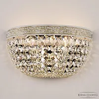 Бра AL19111B/20OL WMG Bohemia Ivele Crystal прозрачный 1 лампа, основание золотое патина белое в стиле классика r