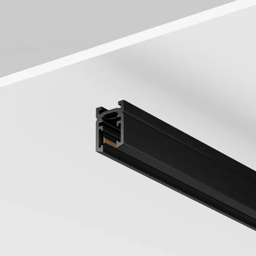 Шинопровод накладной 2 м Magnetic track system Levity TRX184-112B Maytoni чёрный в стиле современный хай-тек для светильников серии Magnetic track system Levity накладной шинопровод levity магнитная фото 2
