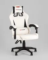 Кресло спортивное TopChairs Phantom, бело-черный УТ000039470 Stool Group, белый/экокожа, ножки/пластик/чёрный, размеры - *1270****