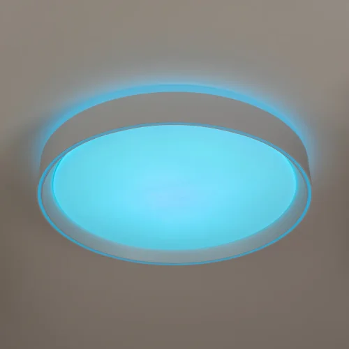 Светильник потолочный LED с пультом Boss CL751350G Citilux белый 1 лампа, основание белое в стиле современный хай-тек круглый с пультом фото 4