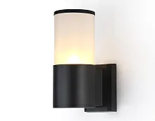 Настенный светильник ST2451 Ambrella light уличный IP54 чёрный 1 лампа, плафон белый в стиле модерн хай-тек E27