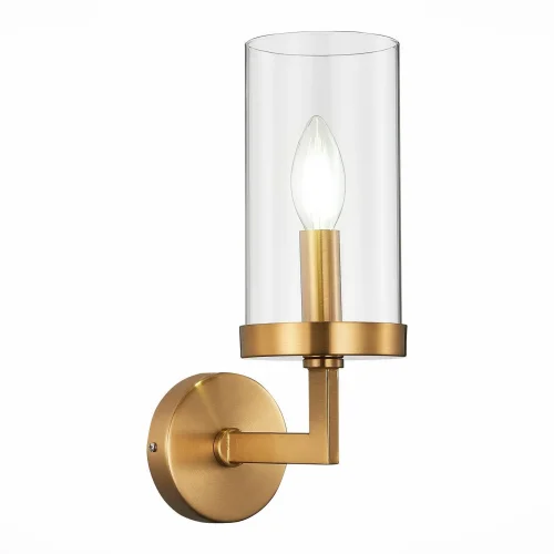 Бра Масайн (Masine) SL1171.301.01 ST-Luce прозрачный на 1 лампу, основание латунь в стиле современный Бра Масайн (Masine) SL1171.301.01 ST-Luce прозрачный на 1 лампу, основание латунь в стиле современный