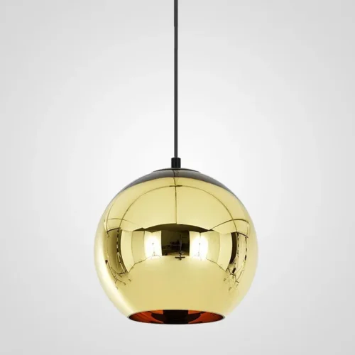 Светильник подвесной Copper Shade Gold D25 182696-22 ImperiumLoft золотой 1 лампа, основание золотое в стиле арт-деко современный 