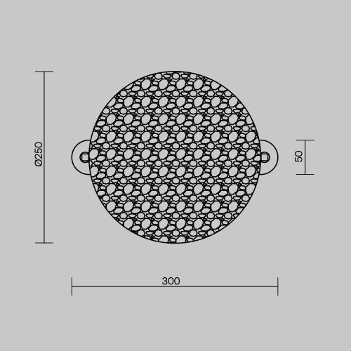 Бра LED Mangata MOD387WL-L8CH3K Maytoni прозрачный на 1 лампу, основание хром в стиле хай-тек современный фото 4