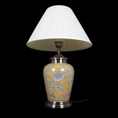 Настольная лампа Millefleurs 10266T/S LOFT IT бежевая 1 лампа, основание жёлтое керамика в стиле классический современный  фото 4