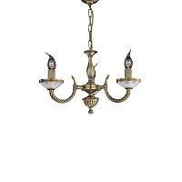 Люстра подвесная L 4650/3  Reccagni Angelo без плафона на 3 лампы, основание античное бронза в стиле классический 