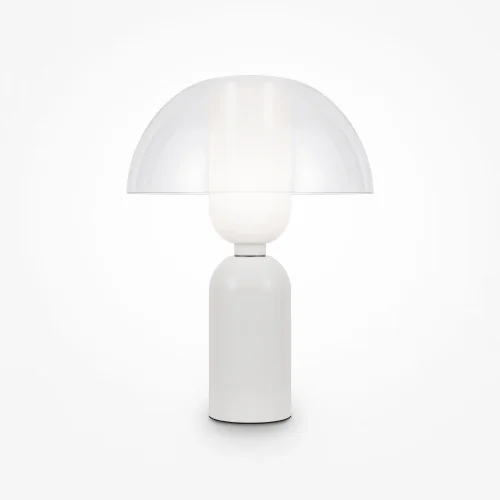 Настольная лампа Memory MOD177TL-01W Maytoni прозрачная 1 лампа, основание белое металл в стиле современный арт-деко  фото 2