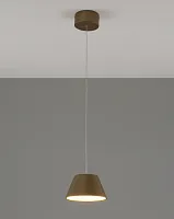 Светильник подвесной LED Atla V10890-PL Moderli золотой 1 лампа, основание золотое в стиле модерн 
