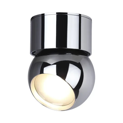 Светильник накладной LED Nubus 6612/7CL Odeon Light хром 1 лампа, основание хром в стиле хай-тек круглый фото 3
