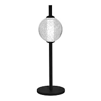 Настольная лампа LED Peek SL6120.404.01 ST-Luce прозрачная 1 лампа, основание чёрное металл в стиле минимализм хай-тек современный 