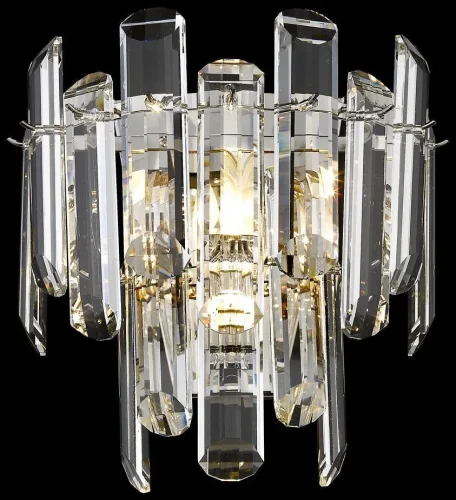Бра Lazzara WE107.02.101 Wertmark прозрачный на 1 лампа, основание никель в стиле классический 