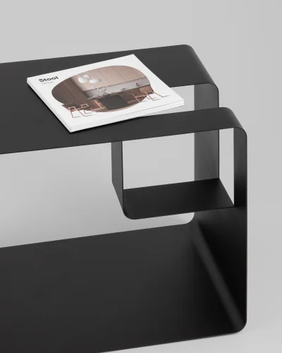 Журнальный столик Viwa, металл, черный УТ000041890 Stool Group столешница из фото 3