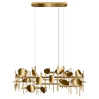Светильник подвесной Escama 10396/850R LOFT IT золотой на 5 ламп, основание золотое в стиле современный 