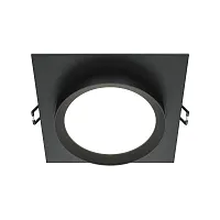 Светильник точечный Hoop DL086-GX53-SQ-B Maytoni чёрный 1 лампа, основание чёрное в стиле современный 