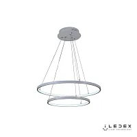 Светильник подвесной LED с пультом Axis D098-2 (600x400) WH iLedex белый 1 лампа, основание белое в стиле современный хай-тек с пультом кольца