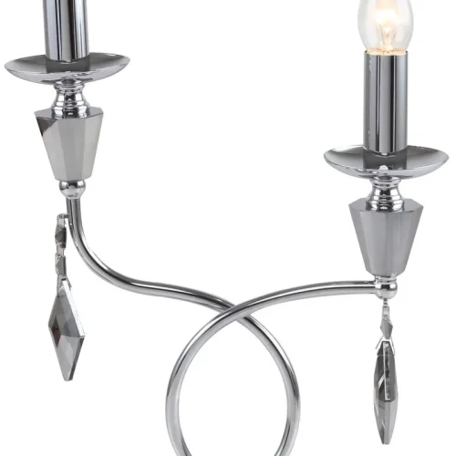 Настольная лампа Grace 1053/09/02T Stilfort без плафона 2 лампы, основание хром металл в стиле классический  фото 2