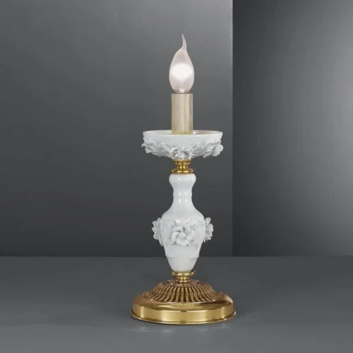 Настольная лампа P 9111 P Reccagni Angelo без плафона на 1 лампу, основание золотое латунь металл в стиле классический 