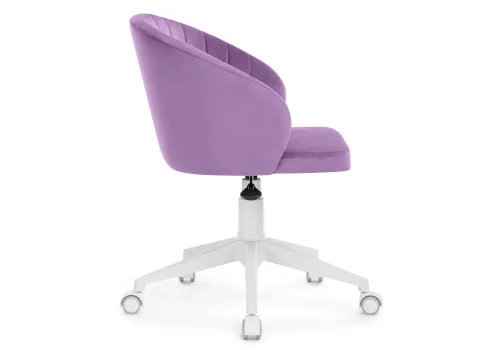 Компьютерное кресло Пард сиреневый 464232 Woodville, фиолетовый/велюр, ножки/пластик/белый, размеры - *870***590*600 фото 4