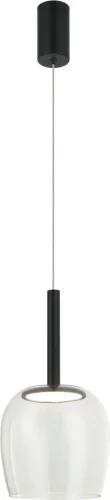 Светильник подвесной LED Luxori 4026/02/01P Stilfort прозрачный на 1 лампу, основание чёрное в стиле современный 