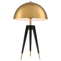 Настольная лампа 482-404-02 Velante матовая золото на 2 лампы, основание чёрное металл в стиле лофт современный Настольная лампа 482-404-02 Velante матовая золото на 2 лампы, основание чёрное металл в стиле лофт современный