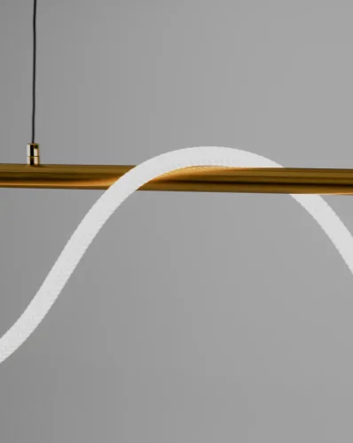Светильник подвесной LED True V10680-PL Moderli белый 1 лампа, основание золотое в стиле минимализм хай-тек современный  фото 4