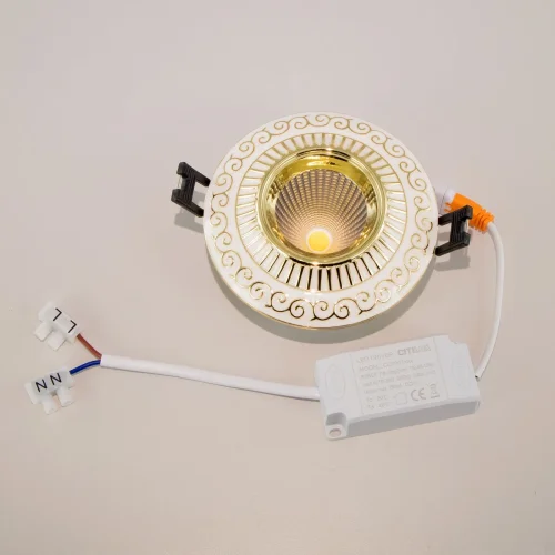Светильник точечный LED Боска CLD041NW2 Citilux белый 1 лампа, основание белое в стиле классический  фото 8