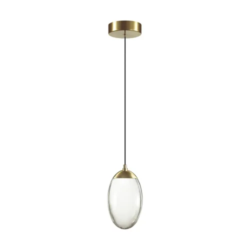 Светильник подвесной Pura 7159/3L Odeon Light прозрачный на 1 лампу, основание бронзовое в стиле хай-тек выдувное Светильник подвесной Pura 7159/3L Odeon Light прозрачный на 1 лампу, основание бронзовое в стиле хай-тек выдувное