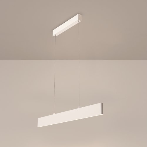 Светильник подвесной LED Step P010PL-L23W4K Maytoni белый на 1 лампу, основание белое в стиле хай-тек минимализм линейный фото 2