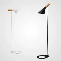 Торшер AJ Floor by Arne Jacobsen for Louis Poulsen 101782-26 ImperiumLoft  чёрный 1 лампа, основание чёрное в стиле современный
