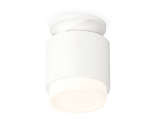 Светильник накладной Techno spot XS7510043 Ambrella light белый 1 лампа, основание белое в стиле современный хай-тек круглый