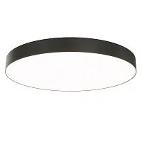 Светильник потолочный LED Zon C032CL-90W3K-RD-B Maytoni белый 1 лампа, основание чёрное в стиле современный круглый тарелка