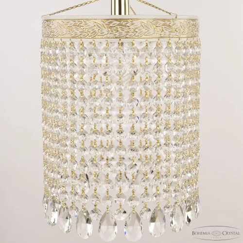 Светильник подвесной AL19201/20OL WMG Bohemia Ivele Crystal прозрачный на 1 лампу, основание золотое патина белое в стиле классический sp фото 2