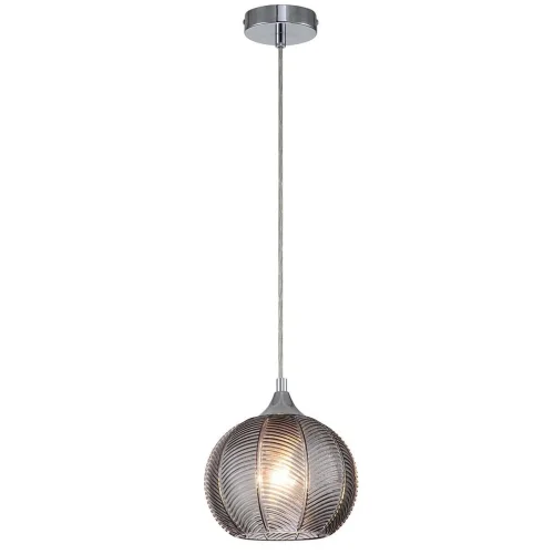 Светильник подвесной Pion 10194/1S Smoke Escada чёрный серый 1 лампа, основание хром в стиле современный выдувное