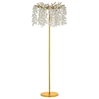 Торшер Tavenna H 3.1.1.103 A Dio D'Arte ветви прозрачный на 5 ламп, основание бронзовое в стиле флористика современный классический Торшер Tavenna H 3.1.1.103 A Dio D'Arte ветви прозрачный на 5 ламп, основание бронзовое в стиле флористика современный классический