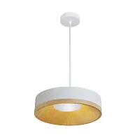 Светильник подвесной LED Vaso 5119/33 SP-8 Divinare белый коричневый на 1 лампу, основание белое в стиле современный 