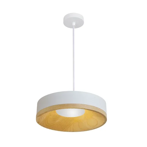 Светильник подвесной LED Vaso 5119/33 SP-8 Divinare белый коричневый на 1 лампу, основание белое в стиле современный 
