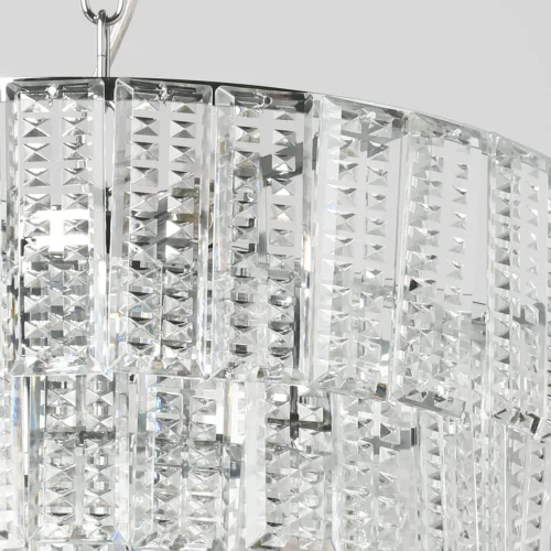 Люстра подвесная Аделард 642016207 MW-Light прозрачная на 7 ламп, основание хром в стиле классический современный  фото 10