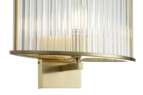 Бра Corsetto V000077 Indigo прозрачный на 1 лампа, основание золотое в стиле современный  фото 3