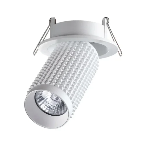 Светильник точечный Mais 370746 Novotech белый 1 лампа, основание белое в стиле современный хай-тек 