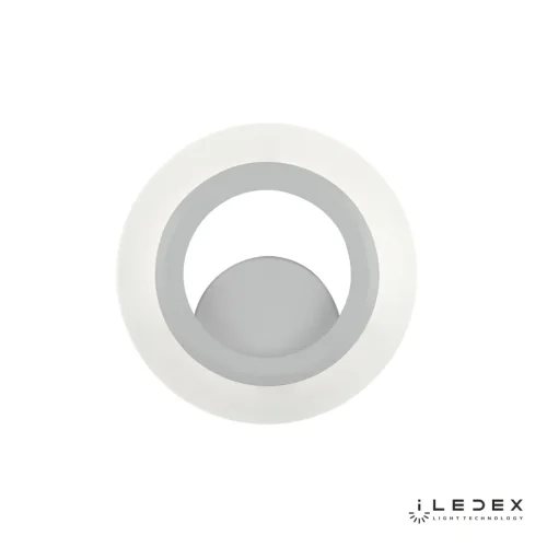 Светильник потолочный LED Gravity A006-1 11W 4000K WH iLedex белый 1 лампа, основание белое в стиле хай-тек современный кольца фото 3