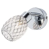 Бра Jeddito LSP-0122 Lussole прозрачный 1 лампа, основание хром в стиле современный 