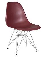 Стул обеденный 638APP-LMZL DSR, цвет сиденья сливовый (R-13), цвет основания хромированная сталь Dobrin, коричневый/, ножки/металл/хром, размеры - ****460*535