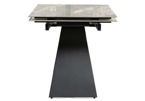 Керамический стол Хорсборо 140(200)х80х79 dyna fantasico grey / черный 588009 Woodville столешница бежевая из керамика фото 6
