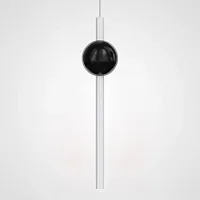 Светильник подвесной broom ORION GLOBE LIGHT Black A L600 189786-22 ImperiumLoft белый на 1 лампу, основание чёрное в стиле современный 