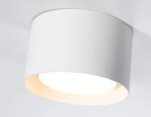 Светильник накладной TN70812 Ambrella light белый 1 лампа, основание белое в стиле современный хай-тек круглый фото 6