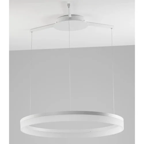 Светильник подвесной LED Via V1722-PL Moderli белый 1 лампа, основание белое в стиле хай-тек кольца фото 5