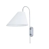Бра Rondo A4086AP-1CC Arte Lamp белый на 1 лампу, основание хром в стиле современный 